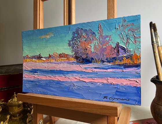 Pink Morning in Winter