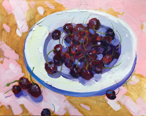 Ripe cherries by Yuliia Pastukhova