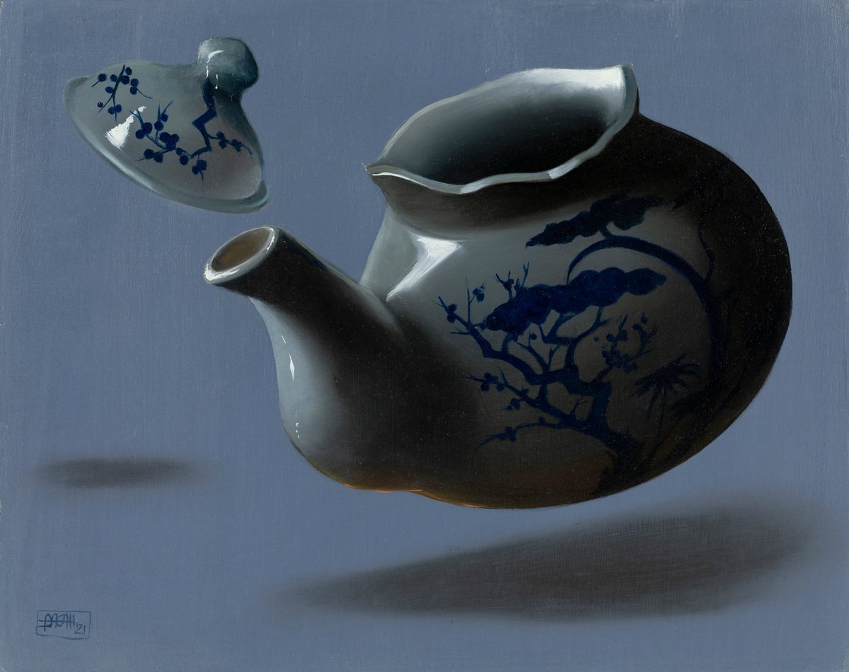 Photorealistic Still Life Oil Painting By Nicoletta Bagatti, 15 X 13", Cogli L