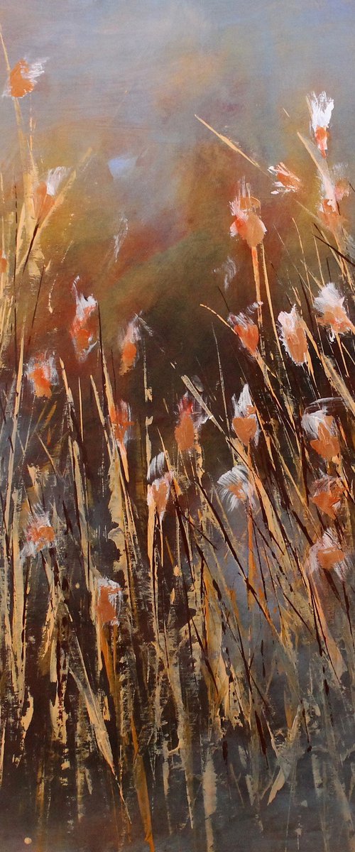 Somehow, Somewhere #2 - Large original abstract painting by Cecilia Frigati