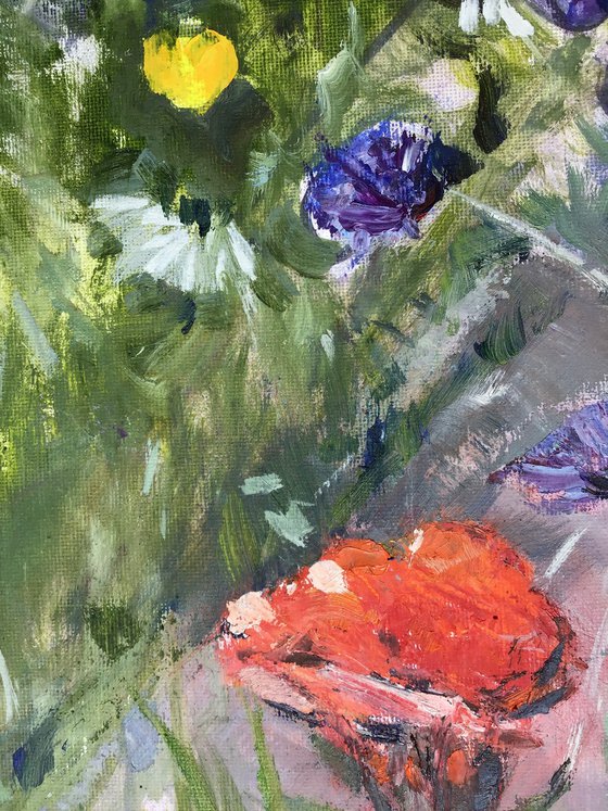 Roses, Cornflowers, Poppies