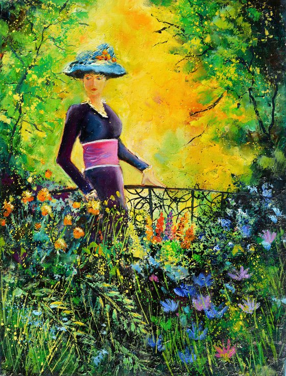 Walking in the garden