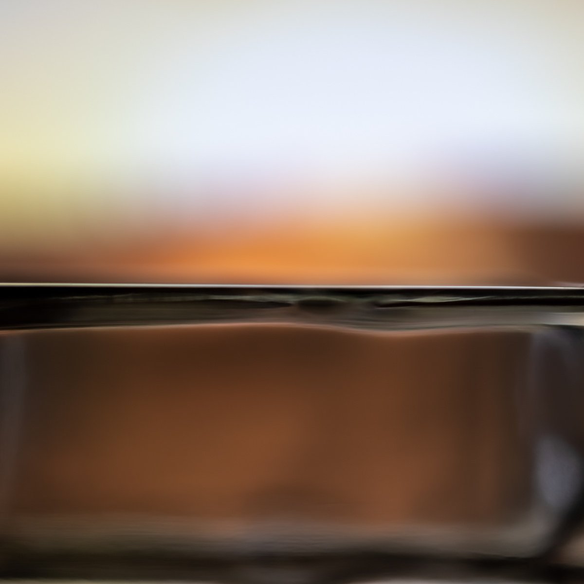 Abstract Landscape Photograph By Sven Pfrommer, 41 X 41", Fluid Horizon Xli - Seascape Photoart, Original Artwork