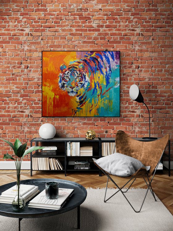 TIGER / 120 x 100cm