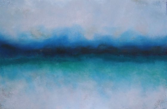 into blues (120 x 80 cm)