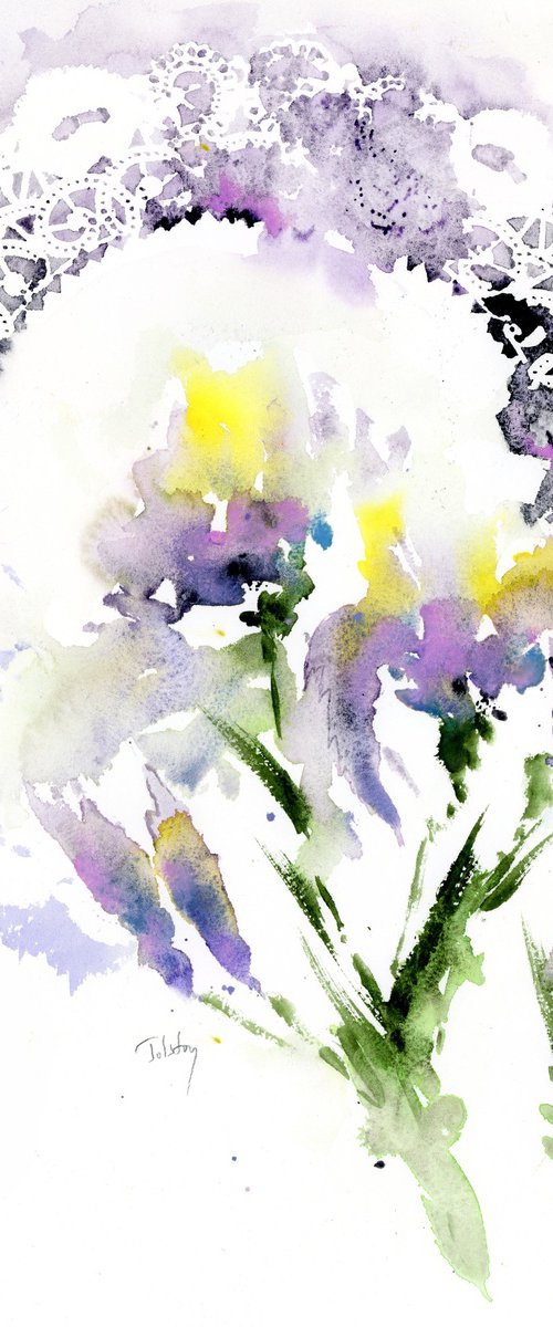 Irises IIII by Alex Tolstoy