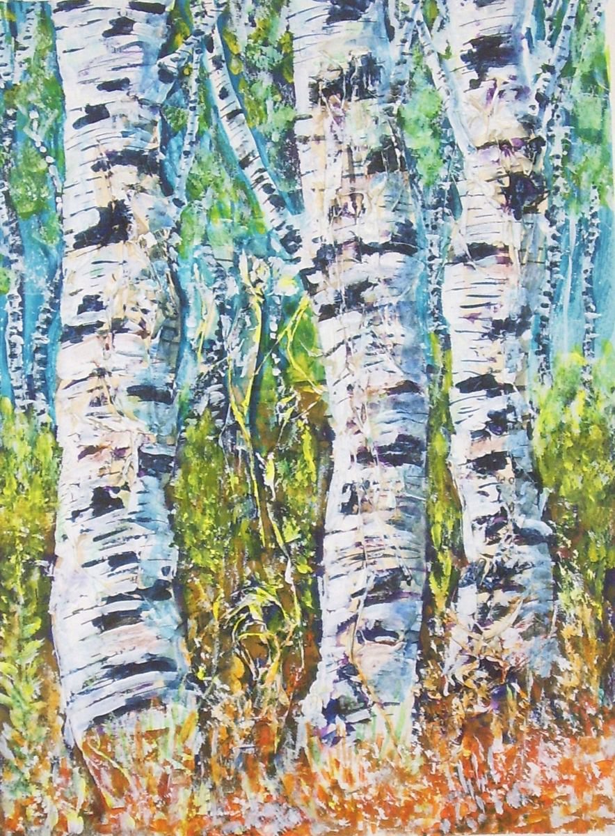 Birch Trees 2 by Max Aitken