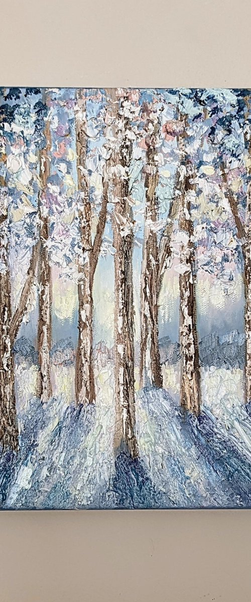 Wintery woodland by Paige Castile