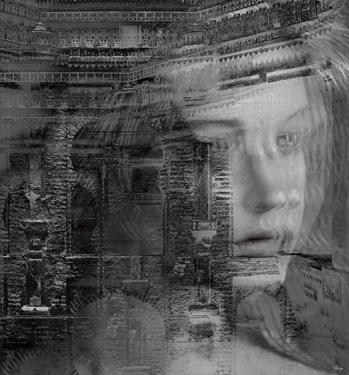 Illustrative Portrait Photograph By Bojan Jevtic, 37 X 39, I