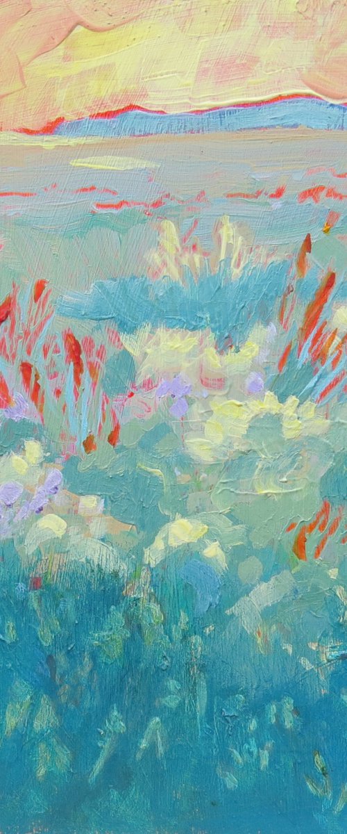 Salt Marshes, Norfolk Coastal Landscape by Mary Kemp