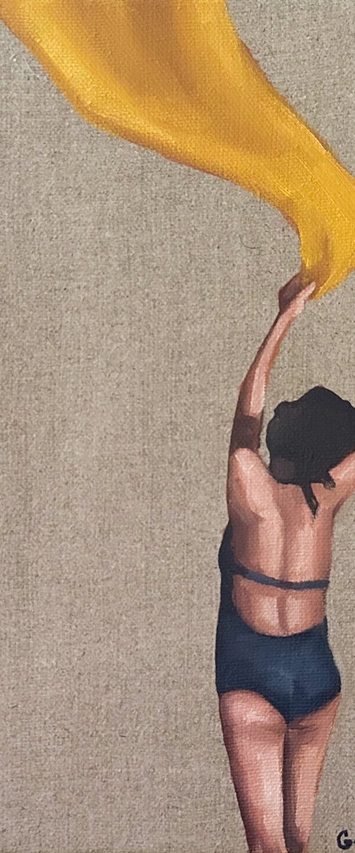Girl with the Yellow Towel by Daria Gerasimova