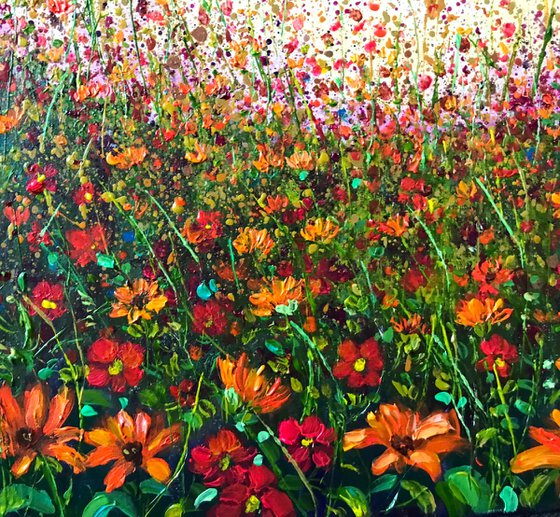 Marigold Summer- Floral landscape