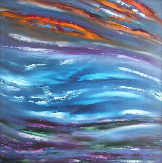 Dream - 50x50 cm, Original abstract painting, oil on canvas
