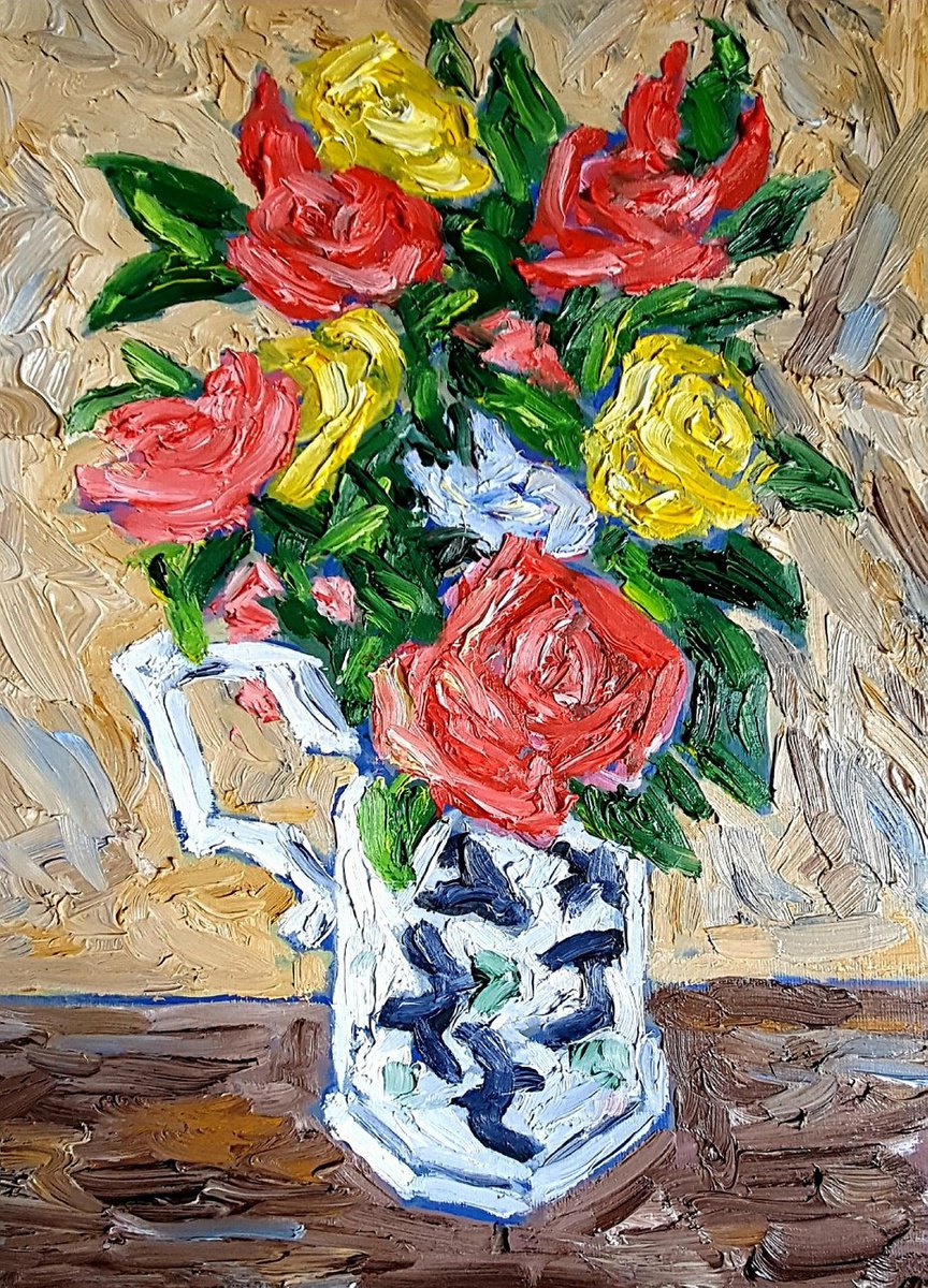 flowers in vase I by colin ross jack