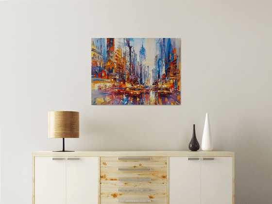 Abstract cityscape (New York)