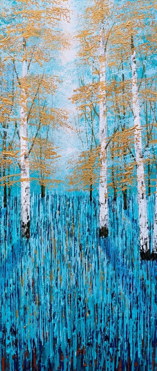 Shadows and Light, Golden Wood by Amanda Horvath