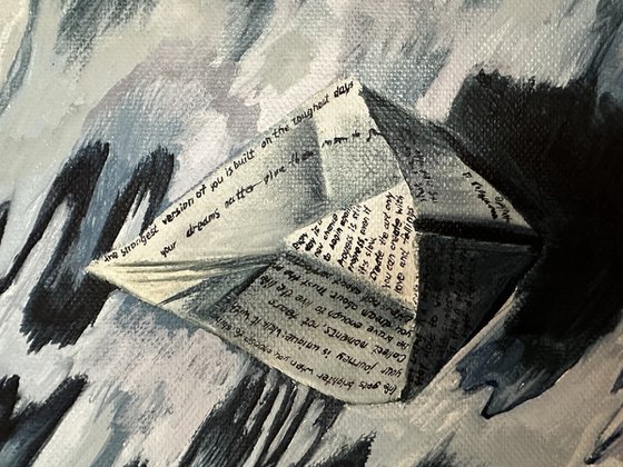 Paper boat of thoughts