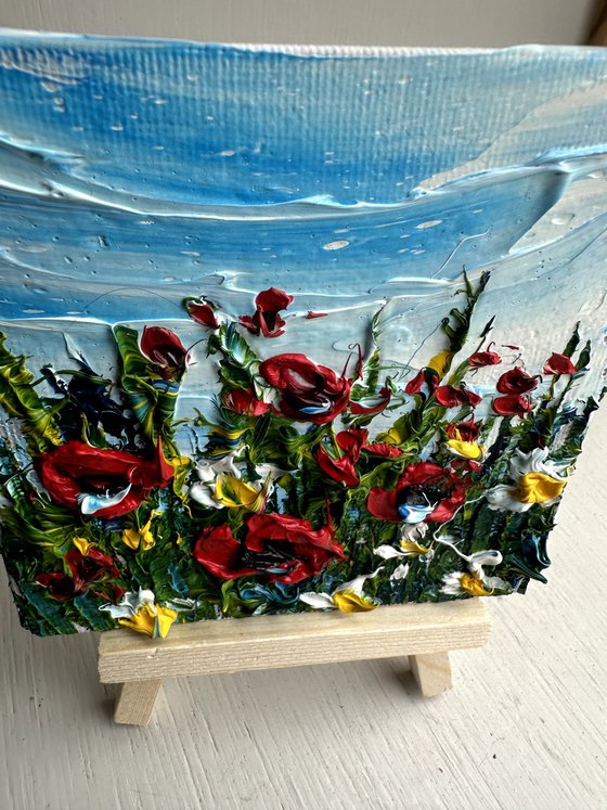 Poppies red flowers