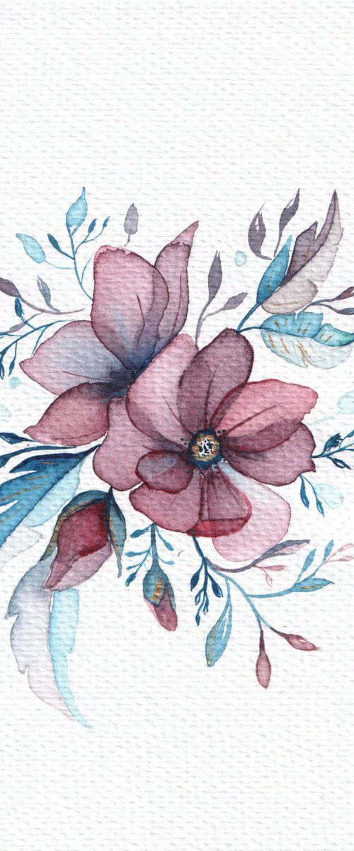 Floral illustration by Anamaria