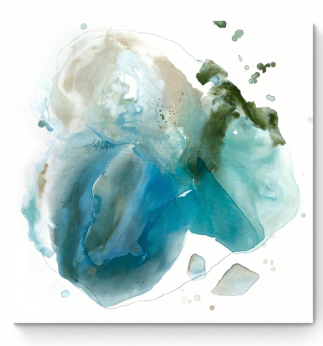 Abstract Painting By Cristina Dalla Valentina, 35 X 35, Inner Conversations 1, Original Artwork