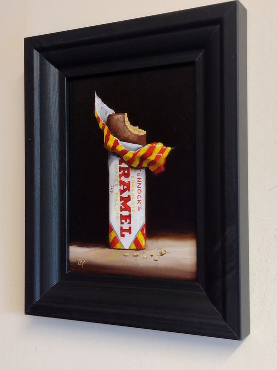 Tunnocks Caramel wafer still life