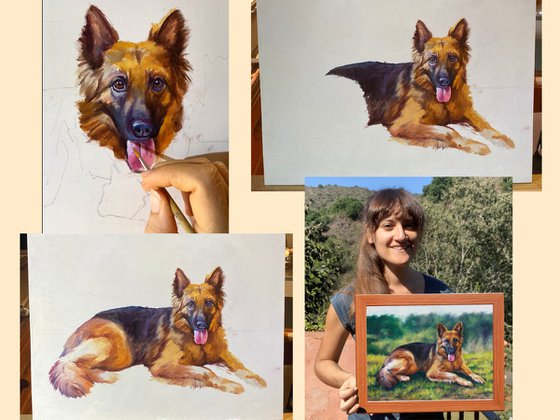 Custom pet portrait from picture