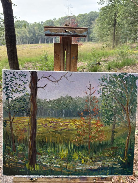 Dutch Forest Clearing. Plein air