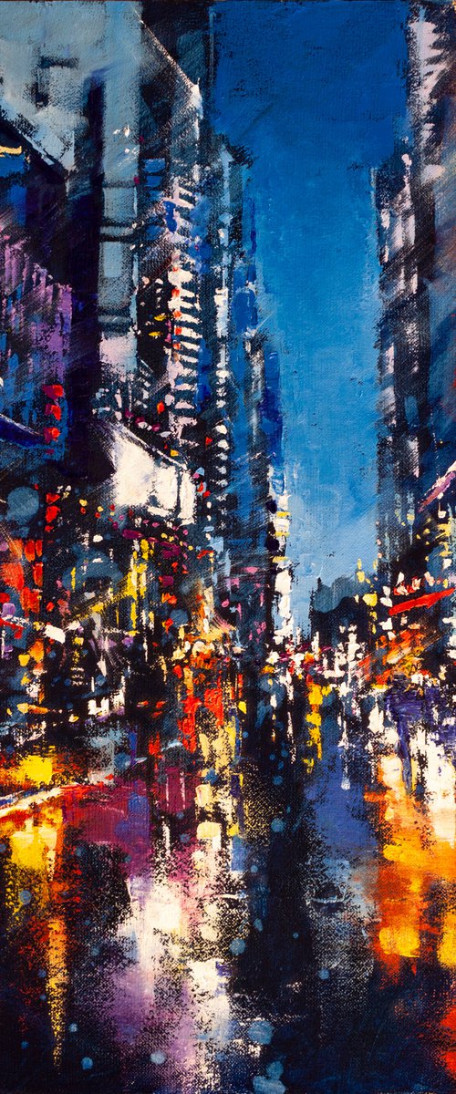 Night city lights by Aleksandr Neliubin
