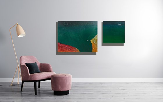 "The sea" diptych
