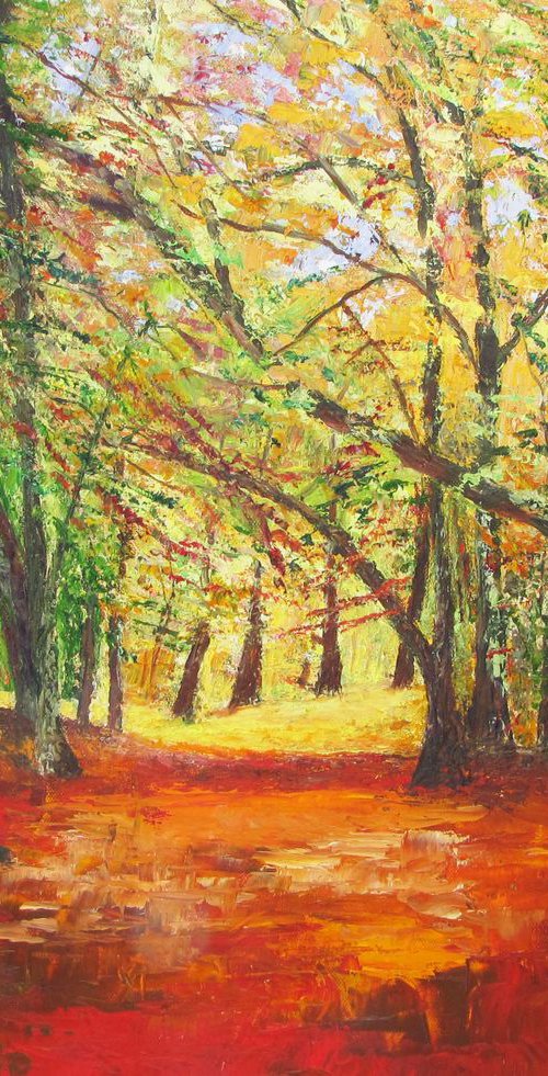South Downs in Autumn by Christine Gaut