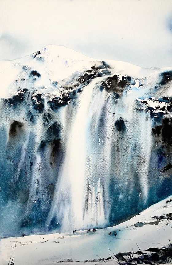 Ice waterfall