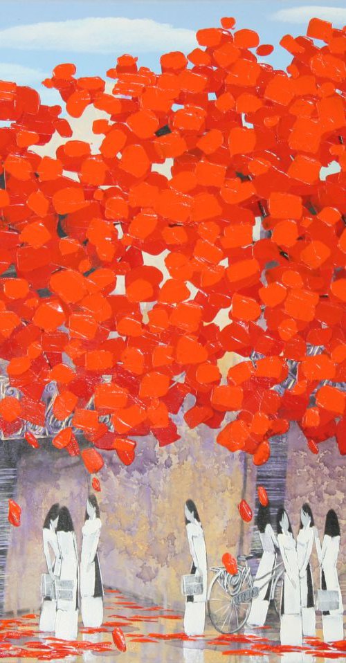 Summer street after rain by Xuan Khanh Nguyen