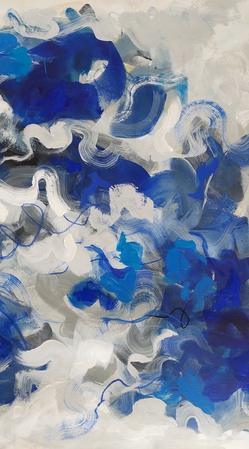 dark blue landscape by Cristian Cuevas