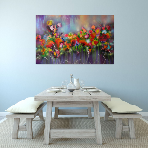 "Fairy Dreams" VERY LARGE Abstract Painting