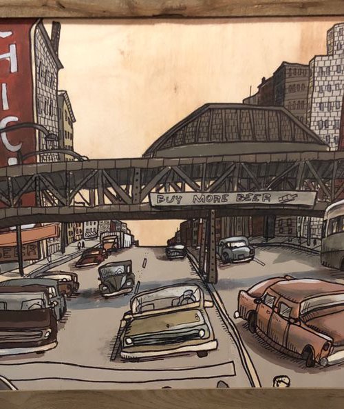 State Street, 1962 by Art of Aaron Wooten