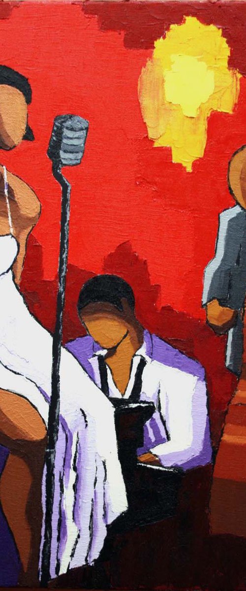 Jazz white dress by Olivier Boissinot