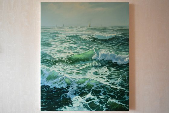 A seascape with waves III