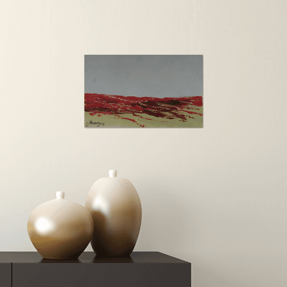 Landscape with red