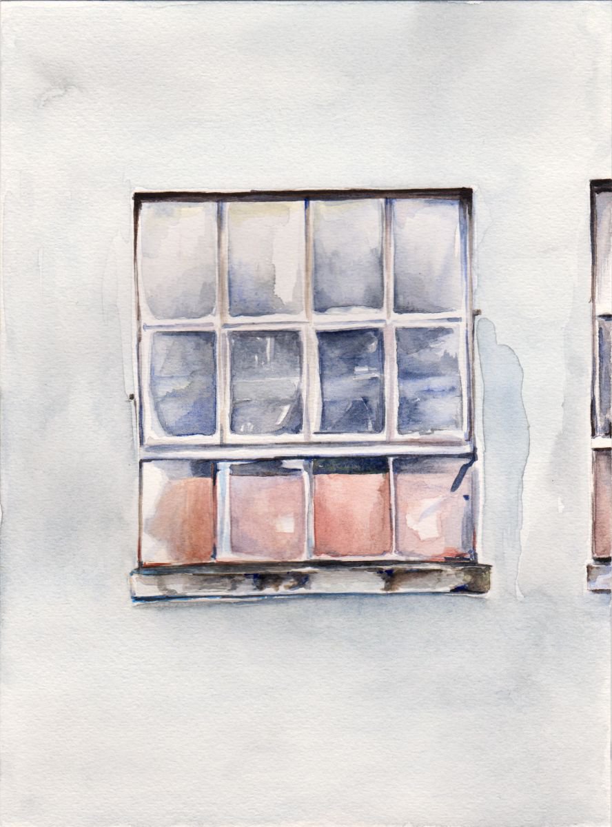 Window - Watercolor painting A5 by Elina V.G.