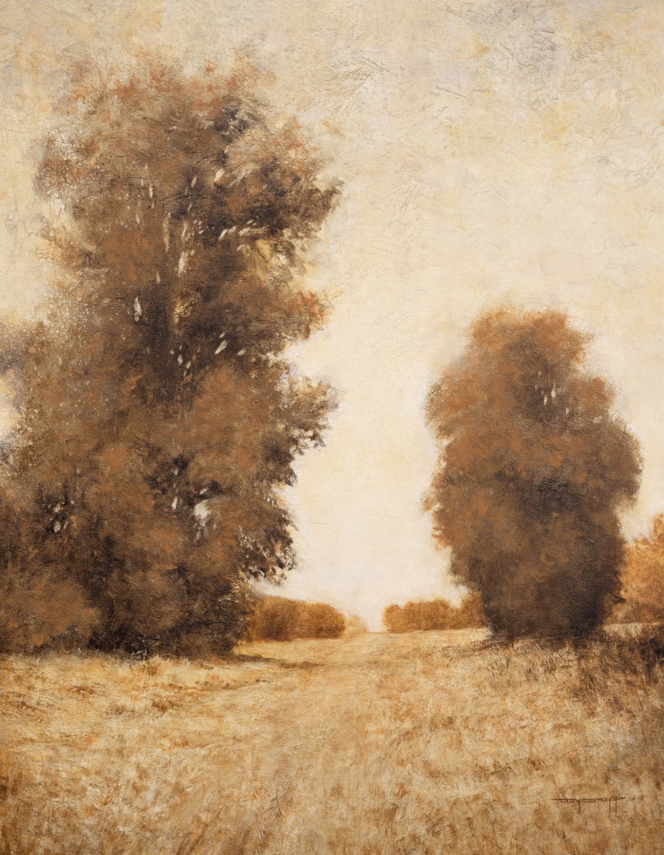 Impressionistic Landscape Oil Painting By Don Bishop, 24 X 30, A Fall Day 241208, Original Artwork