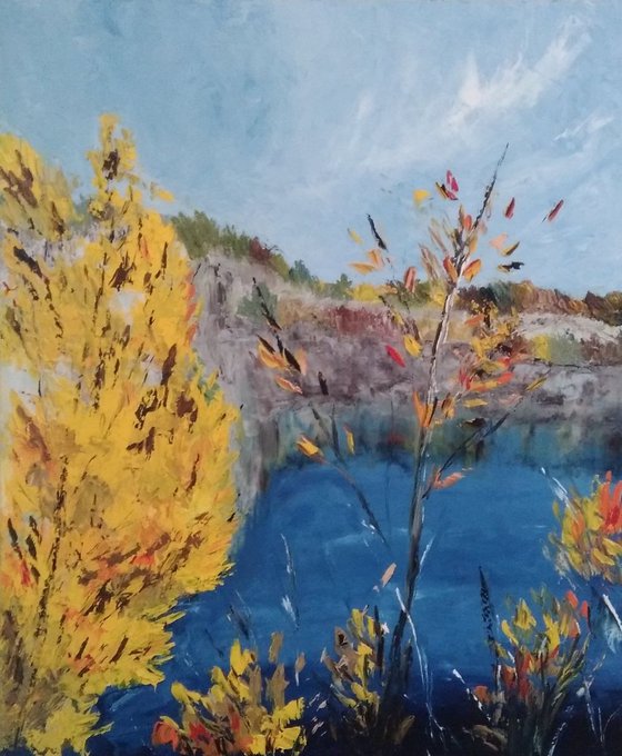 Autumn on the lake 50x60