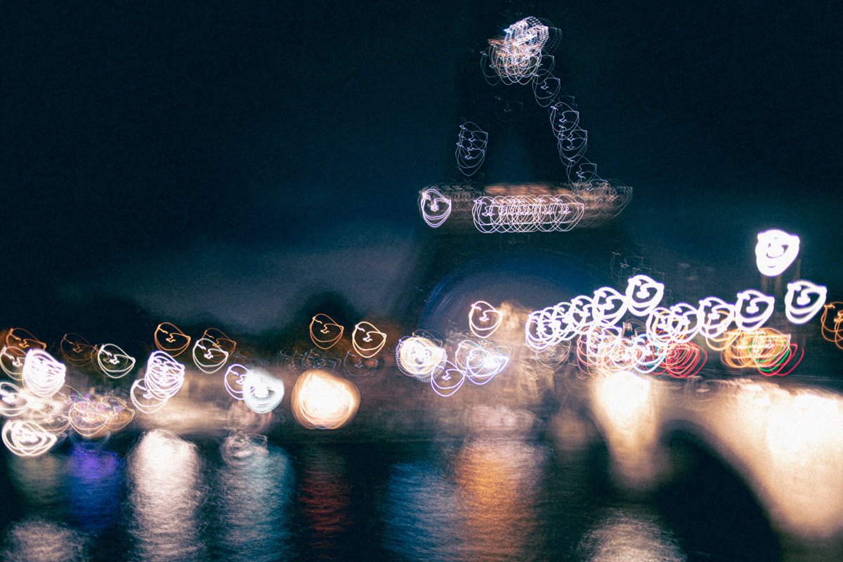 Impressionistic Cityscapes Photograph By Luca Rebustini, 24 X 16", In Paris, Original Artwork