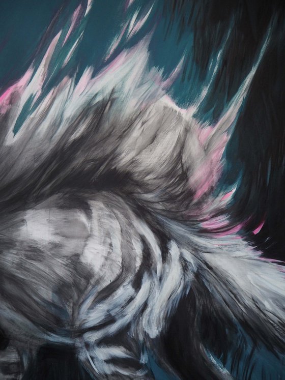 Burning hyena