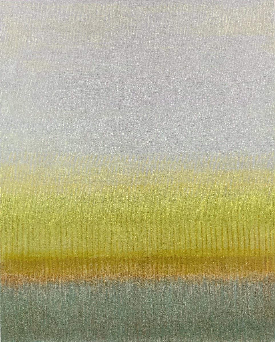 Abstract Acrylic Painting By Malgorzata Krakowiak, 26 X 32", Sublimat N*146, Original Artwork