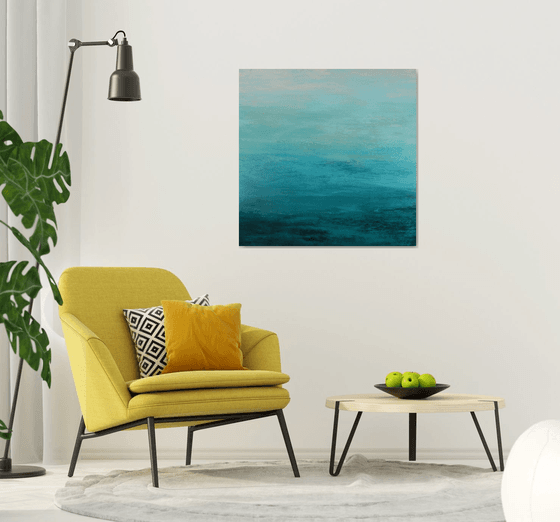 Soothing Blues - Modern Abstract Expressionist Seascape