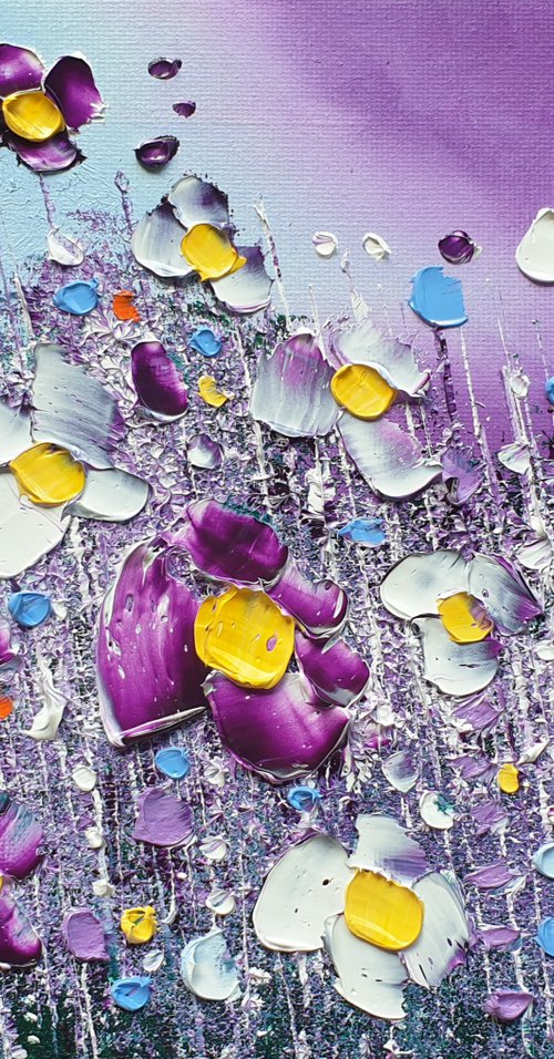 "Violet Night & Flowers in Love" by Phil Broad