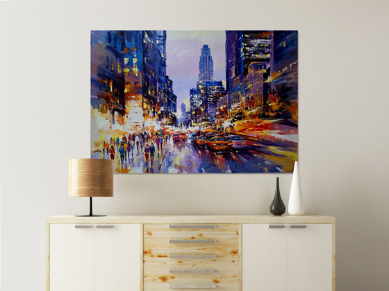 Evening  lights (New York)