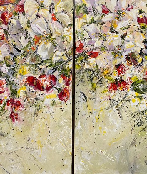 Spring. Diptych by Diana Malivani