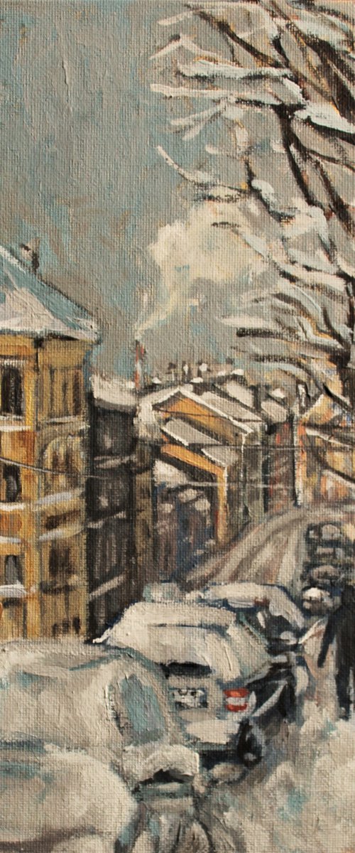 Winter in town by Joanna Plenzler