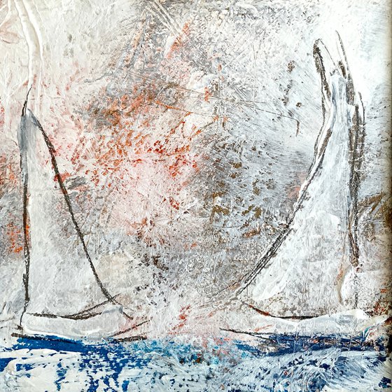 Abstraction No. 1322 -2 sailingboats